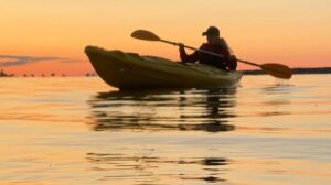 man sailing in a boat