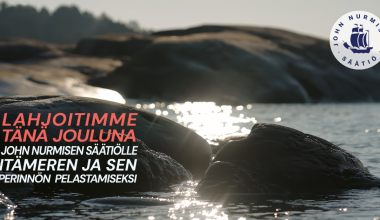 Lahjoitimme tänä jouluna John Nurmisen Säätiölle